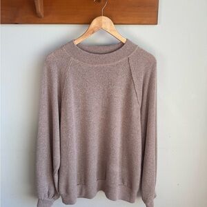Lush Lightweight Knit Sweater in Taupe